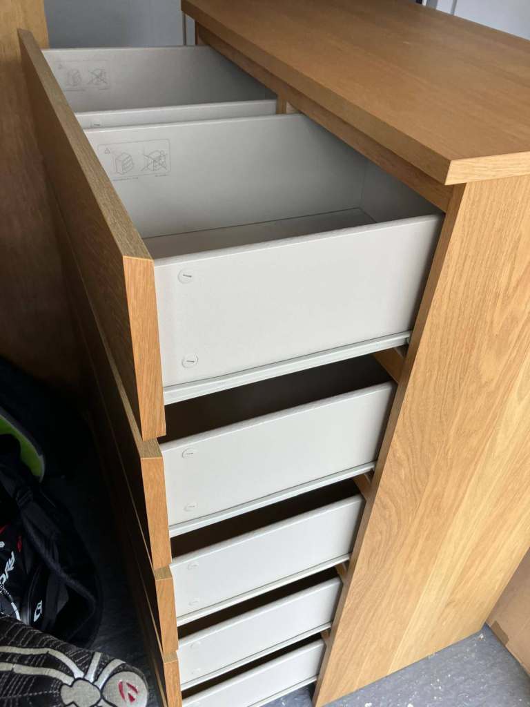 Malm Ikea 6 drawer chest