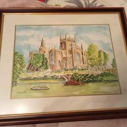 REDUCED Dunfermline Abbey Painting