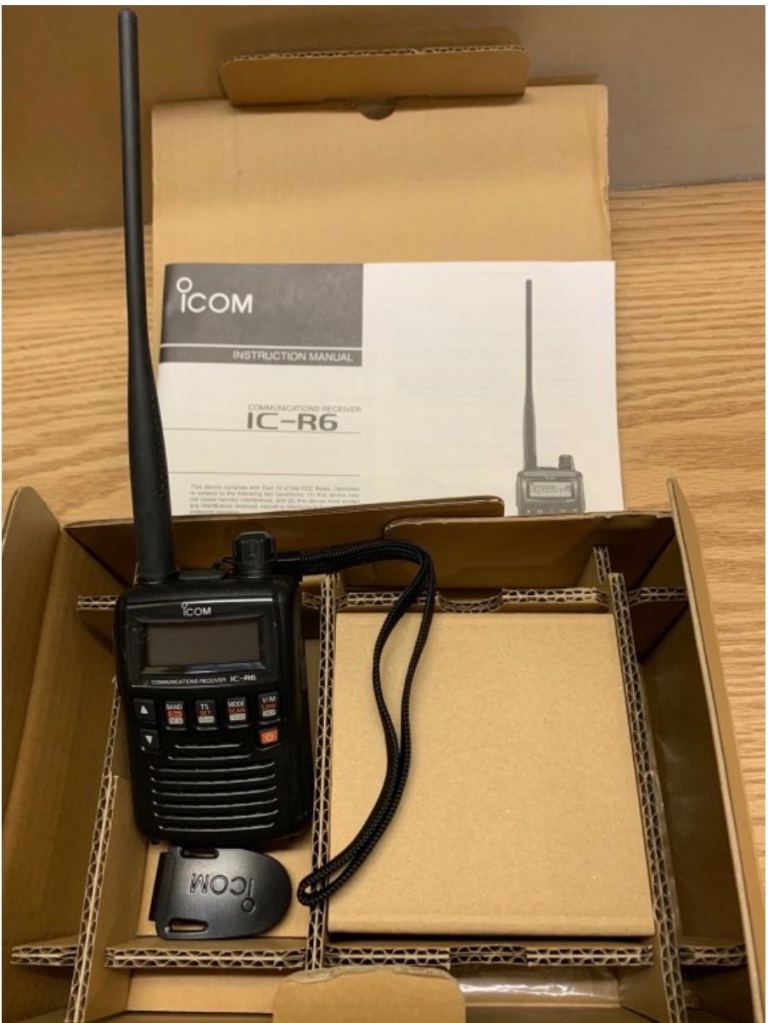 Icon ic r6 radio scanner 