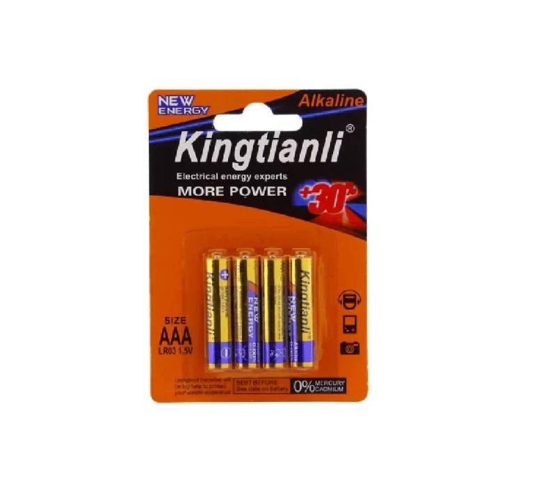 AAA Alkaline Batteries 4-Pack Kingtianli – Long-Lasting Power for Devices  