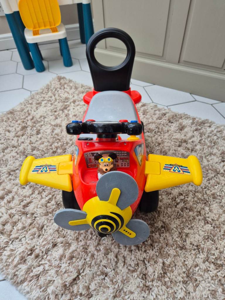 Mickey Mouse toddler ride on aeroplane 