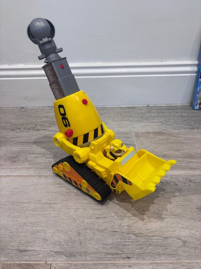 Paw Patrol Large Rubble Digger with Figure – Good Condition