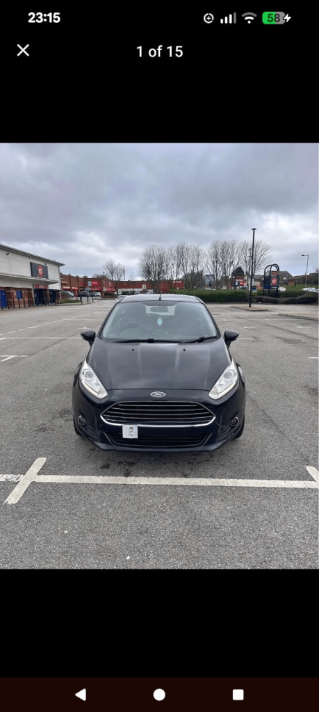 2017 Black Ford Fiesta 998cc