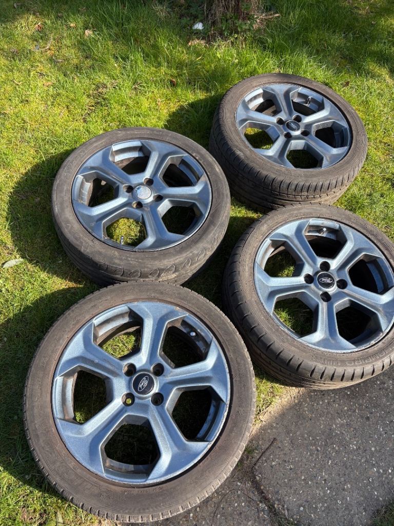 17” 4x108 Ford Fiesta Alloy Wheels Alloys With Tyres St180 St Line