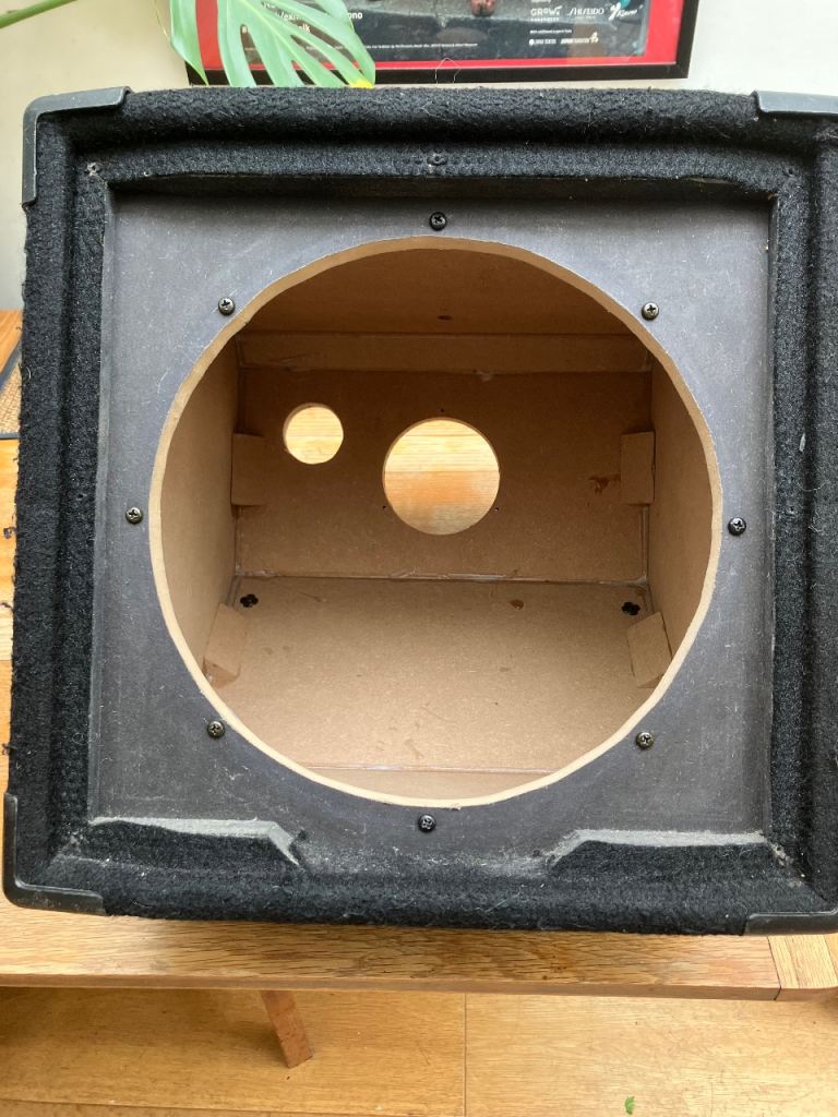 Empty Unloaded 12 inch Bass guitar 'kick back' speaker  cabinet FREE TO COLLECTOR
