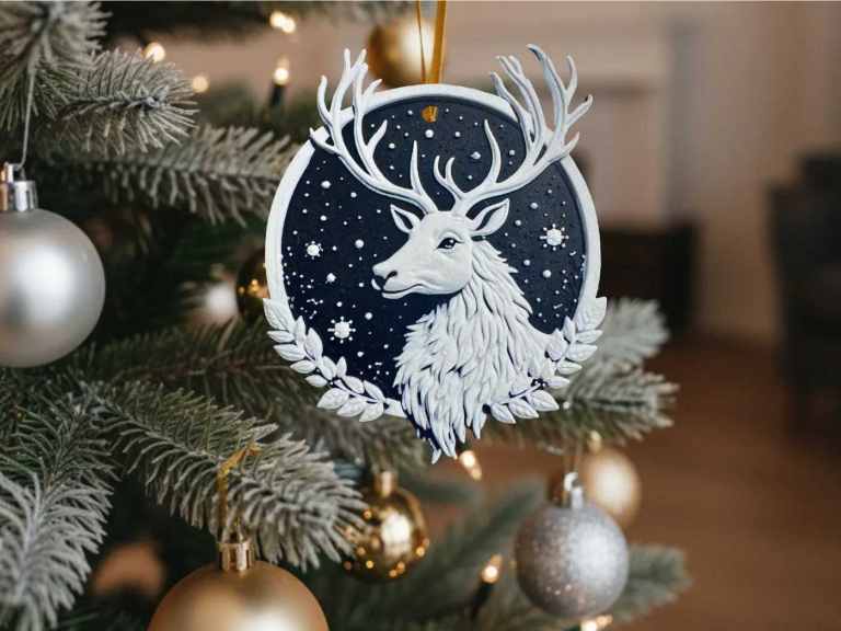 Stag Christmas Bauble