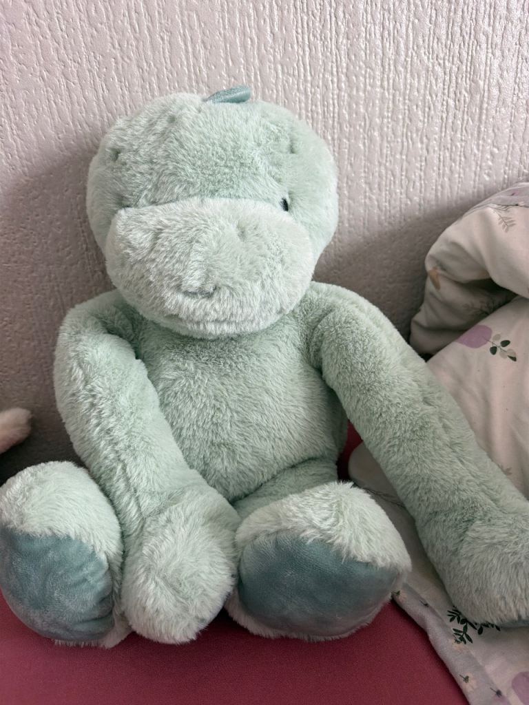 Soft Green Weighted Dino Toy