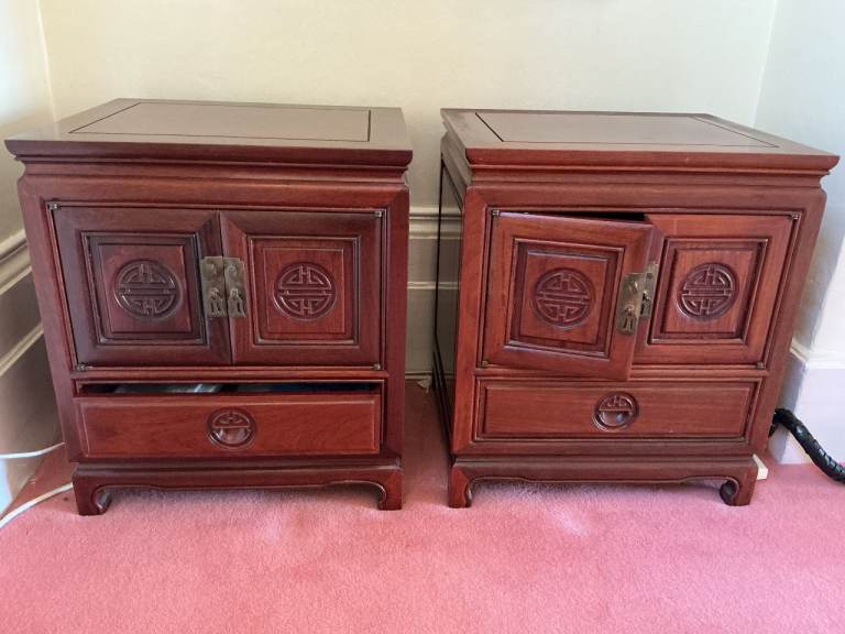 Pair of Oriental style cabinets