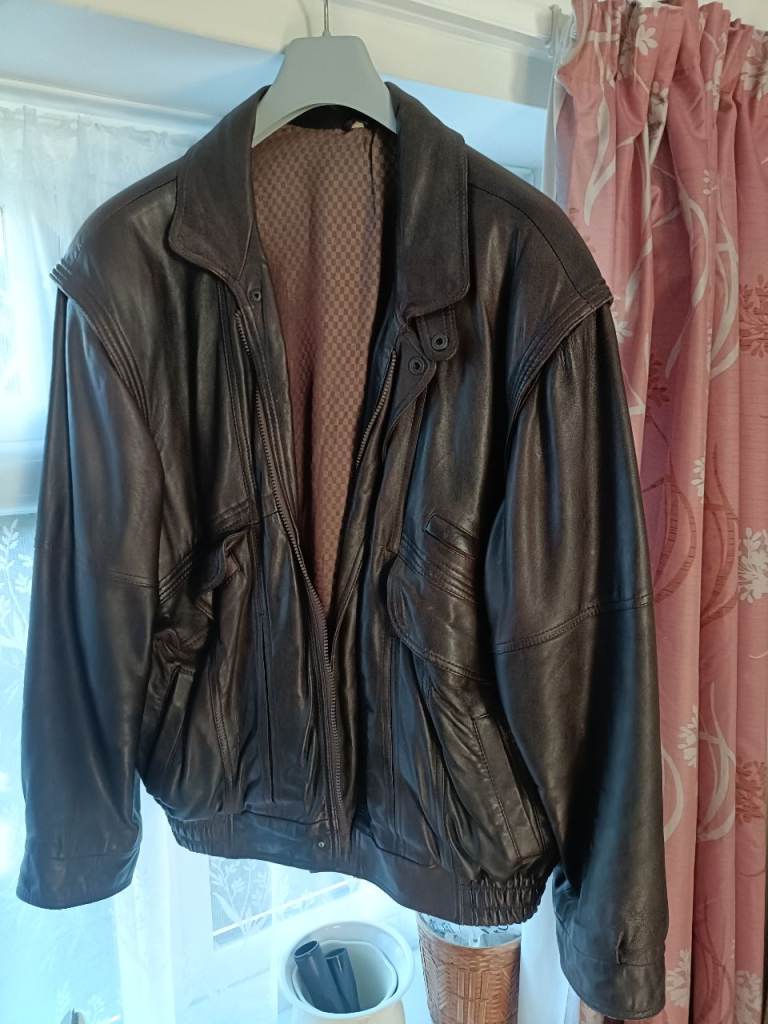Mens leather jacket 