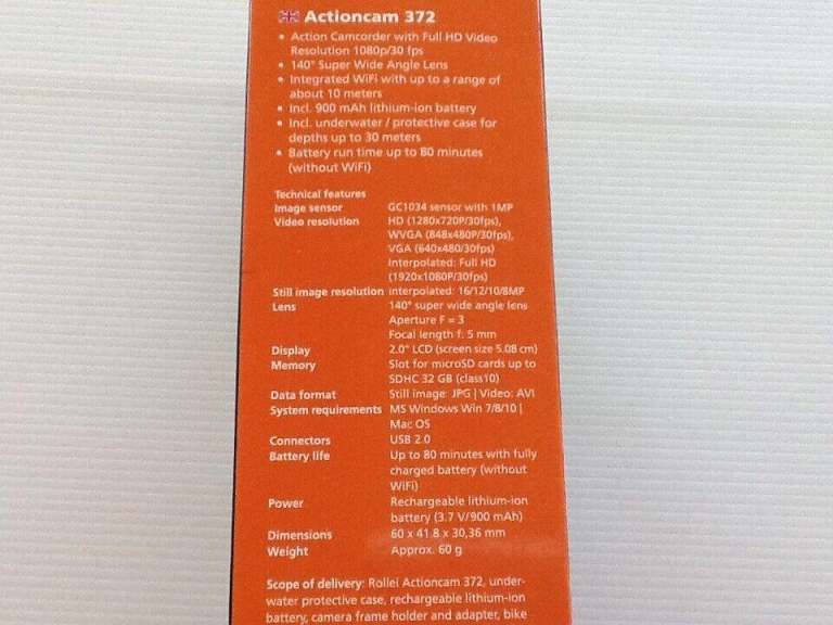 ROLLEI ACTION CAMERA 372