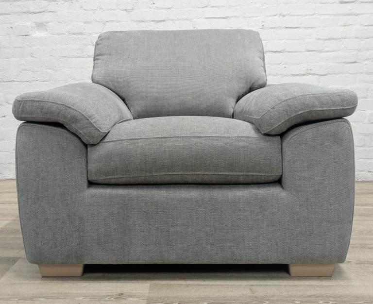 *£10 Central belt delivery* Ex-Display John Lewis Camden armchair easy clean grey fabric