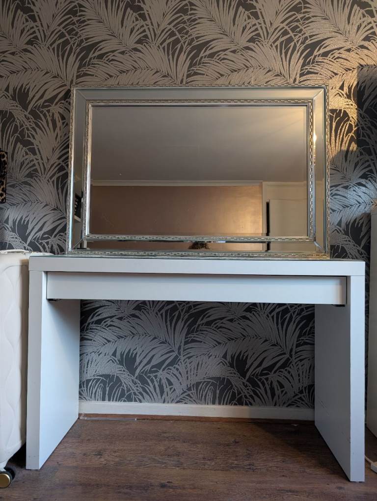 Dressing table with mirror and dresser 