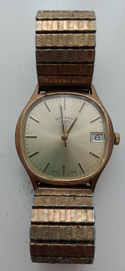  Men's ROTARY EXCALIBUR WATCH. Expanding bracelet. 