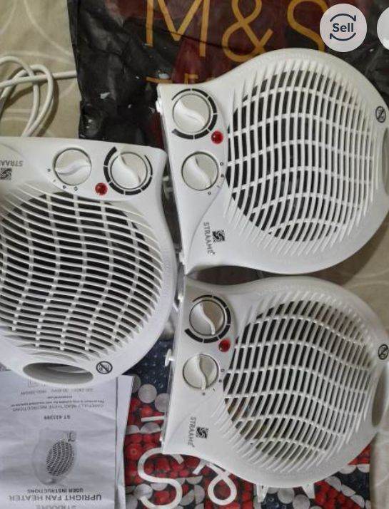 STRAMIC Electric Fan Heaters x3 – Good Condition