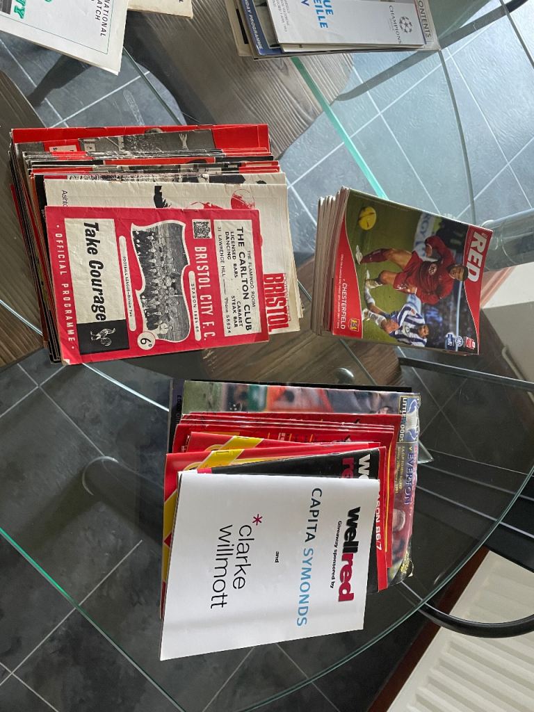 Job lot of Football Programmes 