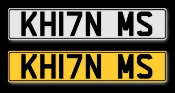 Ms Khan Number Plate