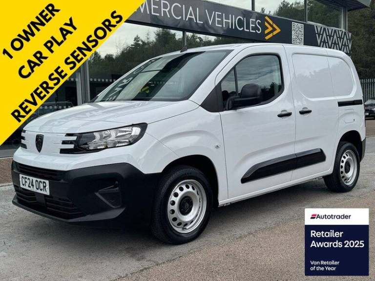 Peugeot Partner HDi 100ps 1000 Professional SWB with Air Con, Reverse Sensors & Ply Lined Panel V...