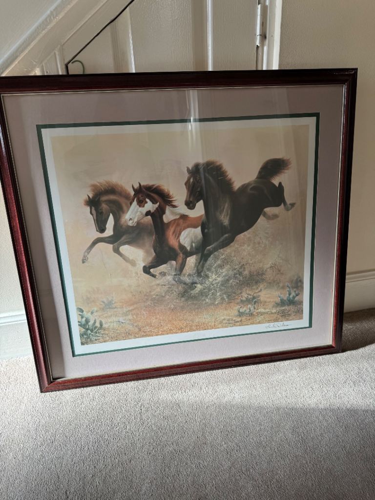 Original Chuck DeHaan print. Desert Run