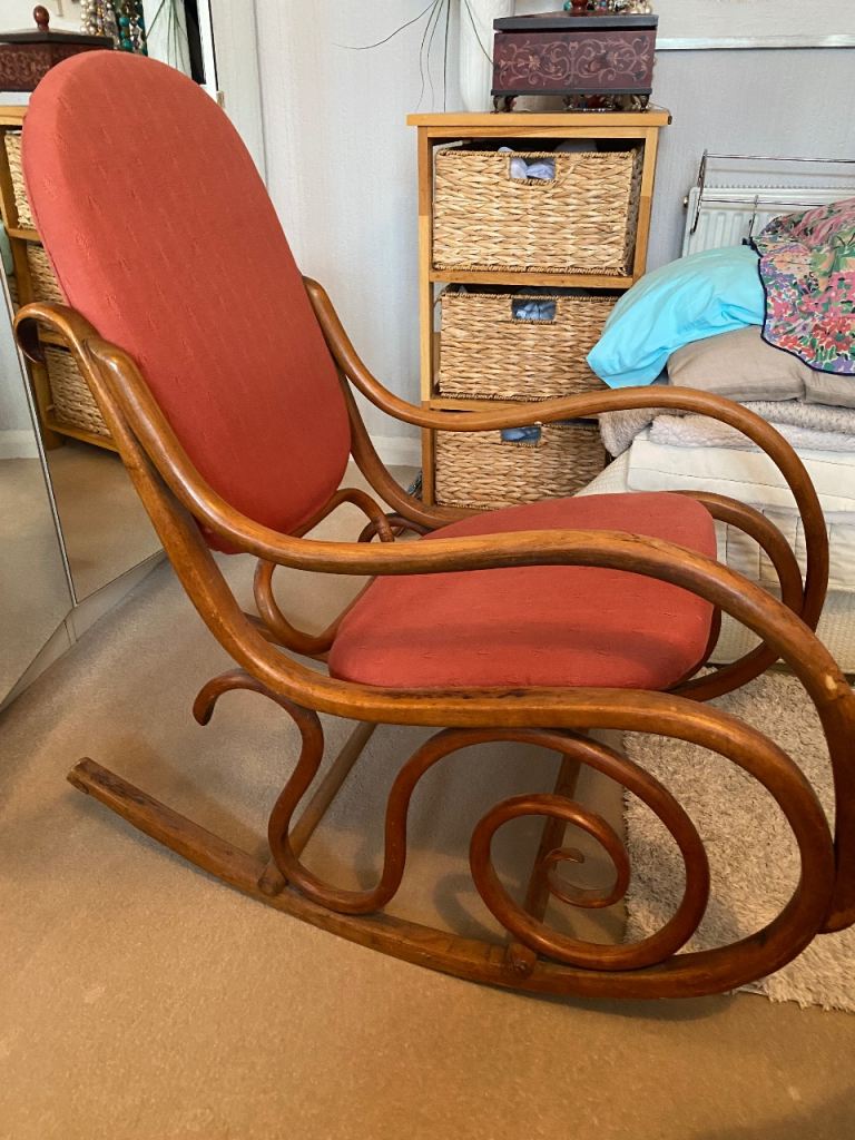 Antique bentwood rocking chair