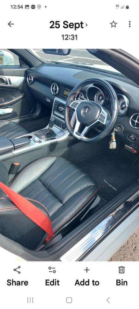 Mercedes-Benz, SLK, Convertible, 2012, Semi-Auto, 2143 (cc), 2 doors