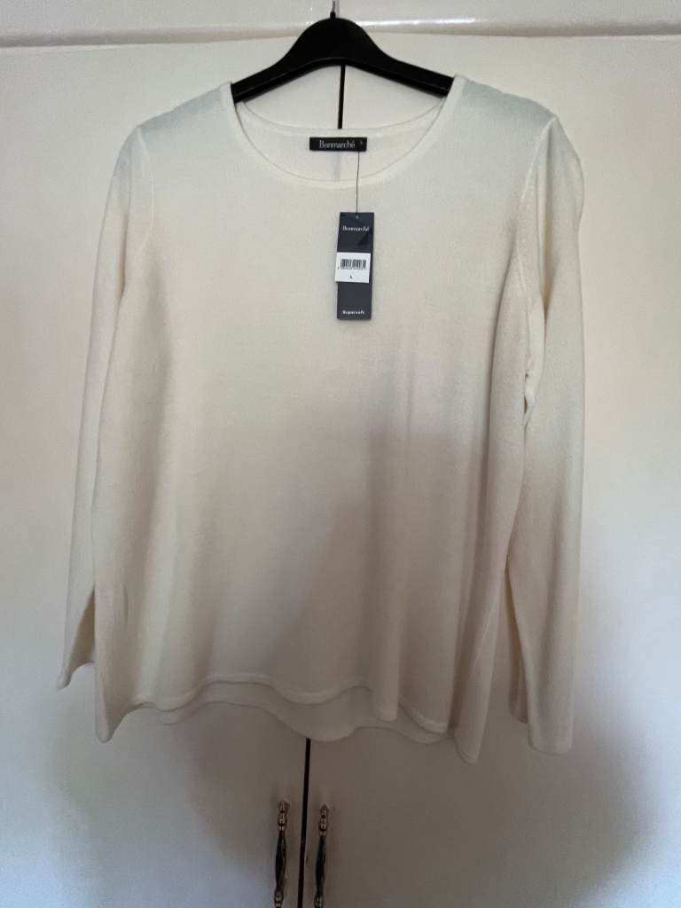 Bonmarche Supersoft Cream Jumper Size L – Brand New with Tags
