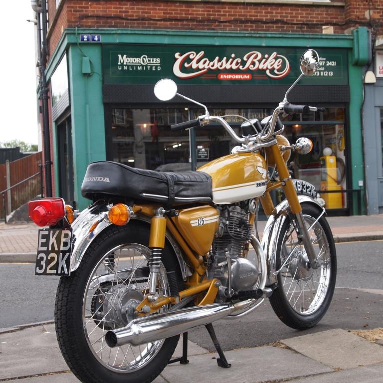1972 Honda CB125 S Classic Vintage, In Unmolested Original Condition.
