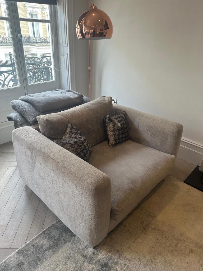 Luxurious grey armchair 