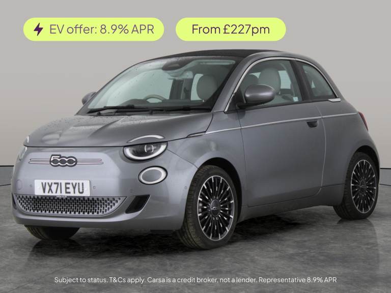 2022 Fiat 500 87kW La Prima 42kWh 2dr Auto CONVERTIBLE ELECTRIC Automatic