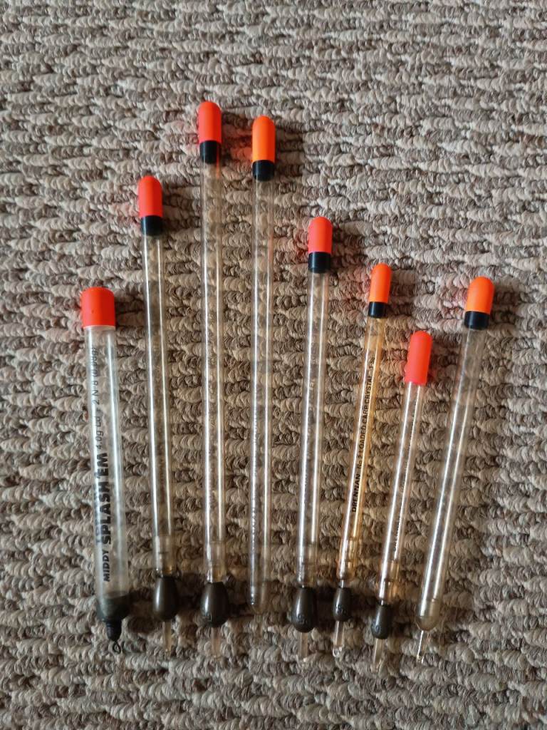Set Of Drennan Crystal Pellet Waggler Fishing Floats