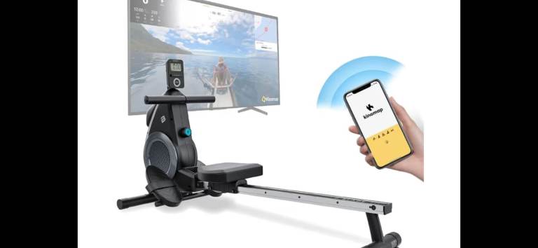 Bluefin Fitness Foldable Rowing Machine with Bluetooth Connectivity