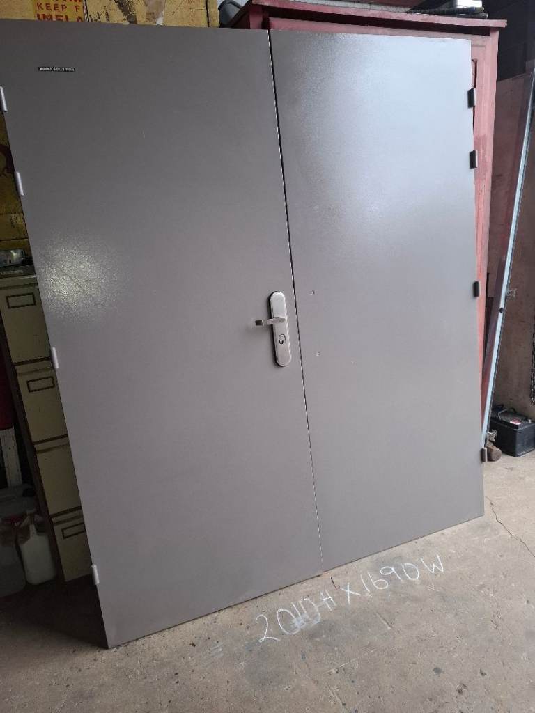 Steel security doors