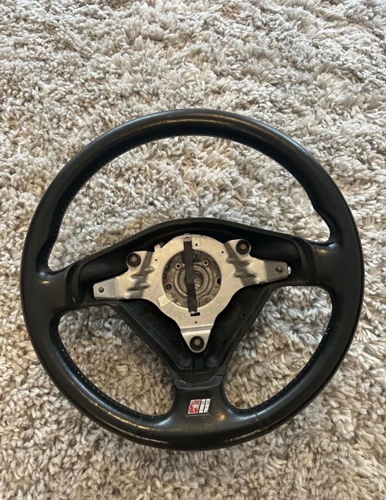 genuine Audi S3 3-spoke leather steering wheel