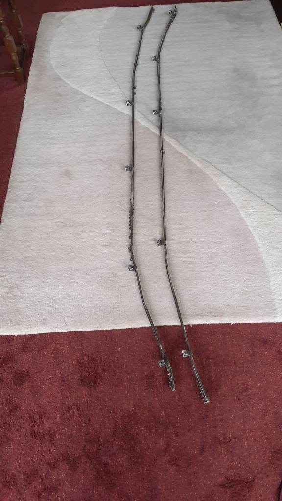 1930s Vintage Metal Curtain Rail
