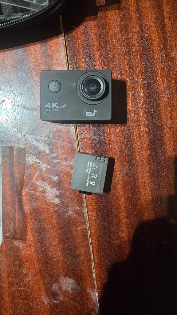 4K Action Camera with Battery and Full Accessory Kit
