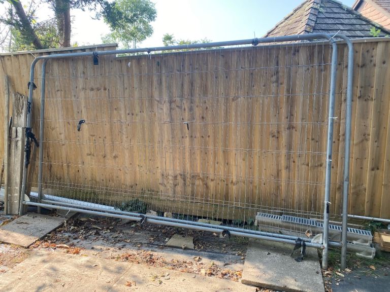 Heras fence panels / metal fencing - one available