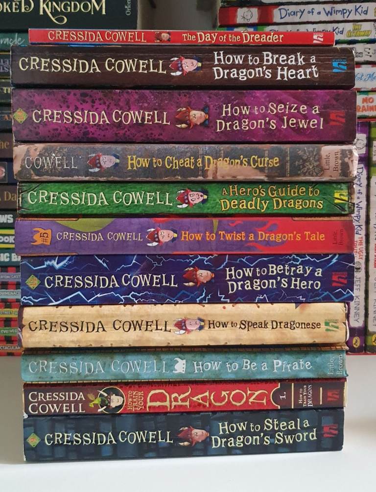 How to train your dragon series from Cressida Cowell
