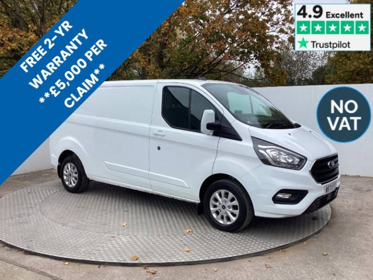 image for 2021 Ford Transit Custom 300 EcoBlue Limited LWB L/R A/C Euro 6 ** NO VAT** LWB Panel Van Diesel ...