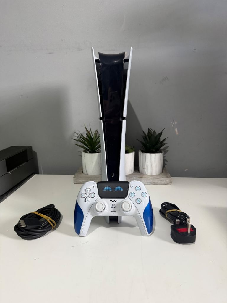 Sony PlayStation 5 Console with Controller and Cables – Good Condition