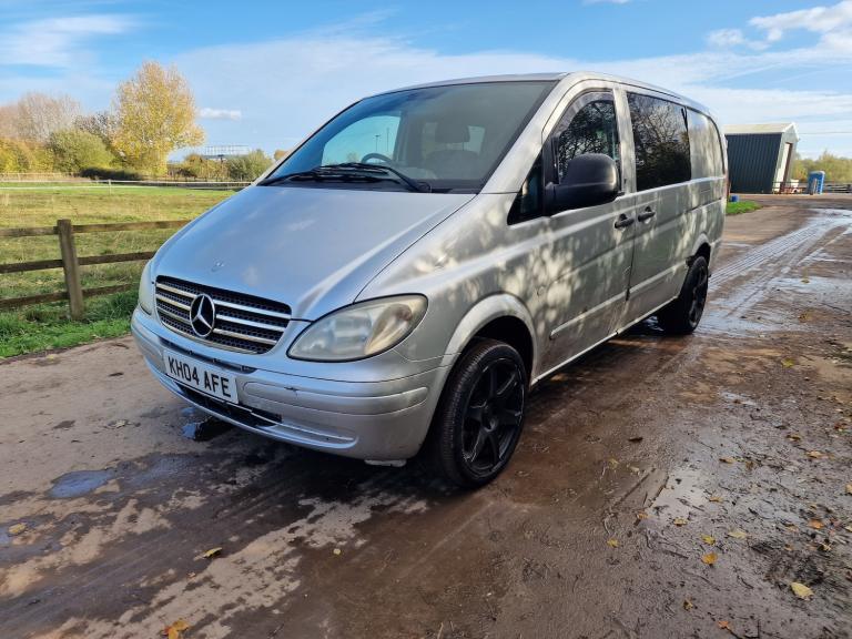2004 Mercedes VITO Silver Seat Panel Van  Drives Well  Needs TLC  2 Month MOT