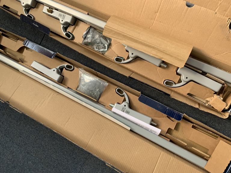 2 x fire exit push bars & door furniture 