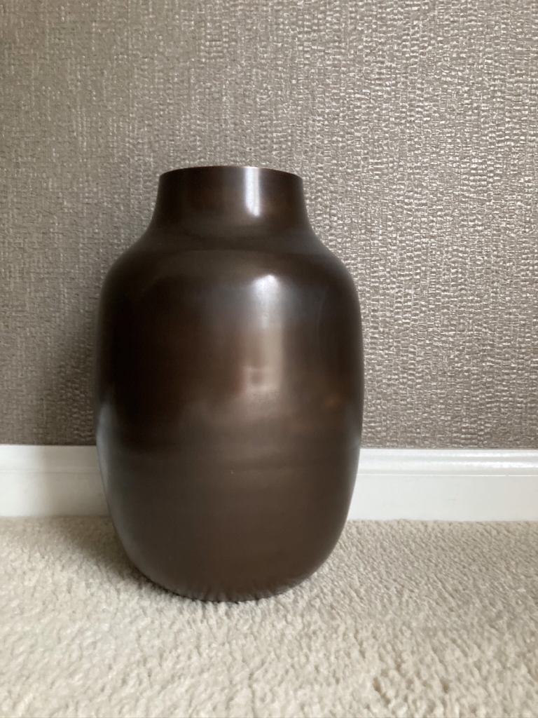 Copper Tone Metal Urn / Vase