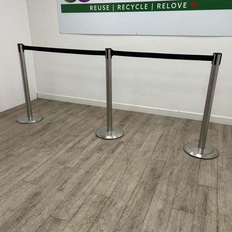 Tensator Queue Barriers – 7m Retractable Belt – Stainless Steel £35 + VAT