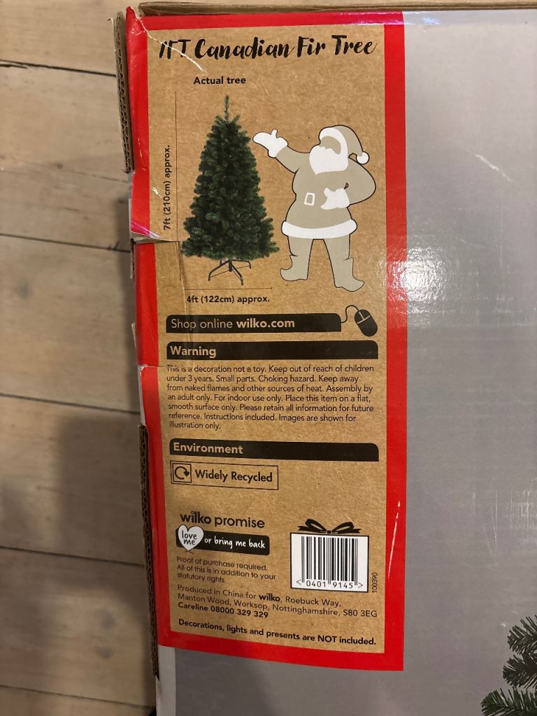 Christmas Xmas Tree 7ft Canadian Fir Tree