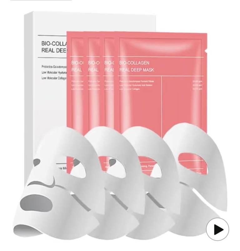 Bio collagen face mask ( 4 pair)