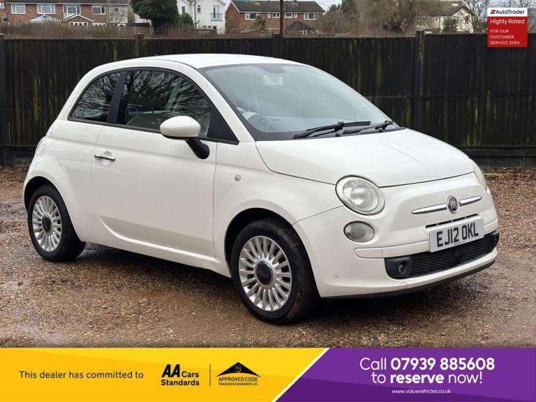 2012 Fiat 500 1.2 500 Pop 3dr Hatchback Petrol Manual