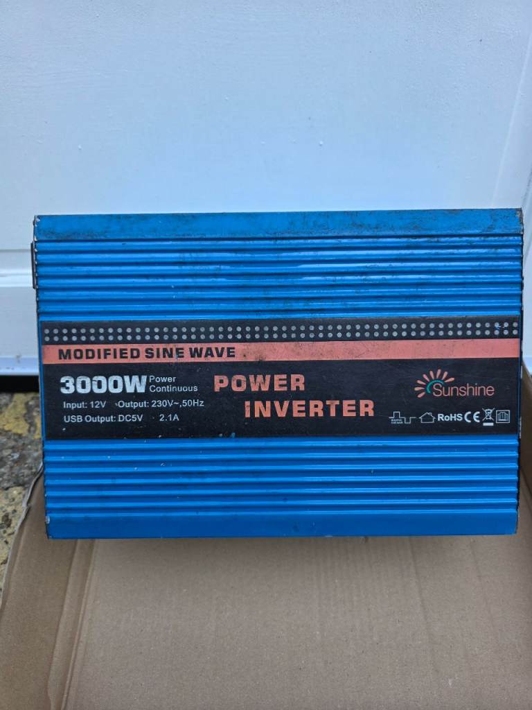 Sunshine 3000W Modified Sine Wave Power Inverter – Good Condition