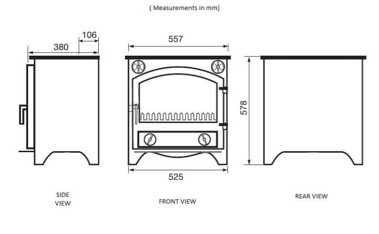 Town and Country Bransdale Stove Log Burner