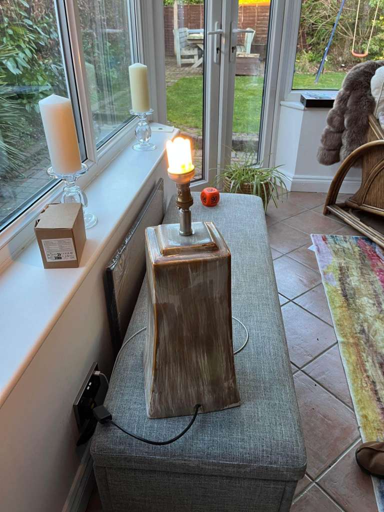 2 x Table Lamps - 47cm Tall and Heavy..