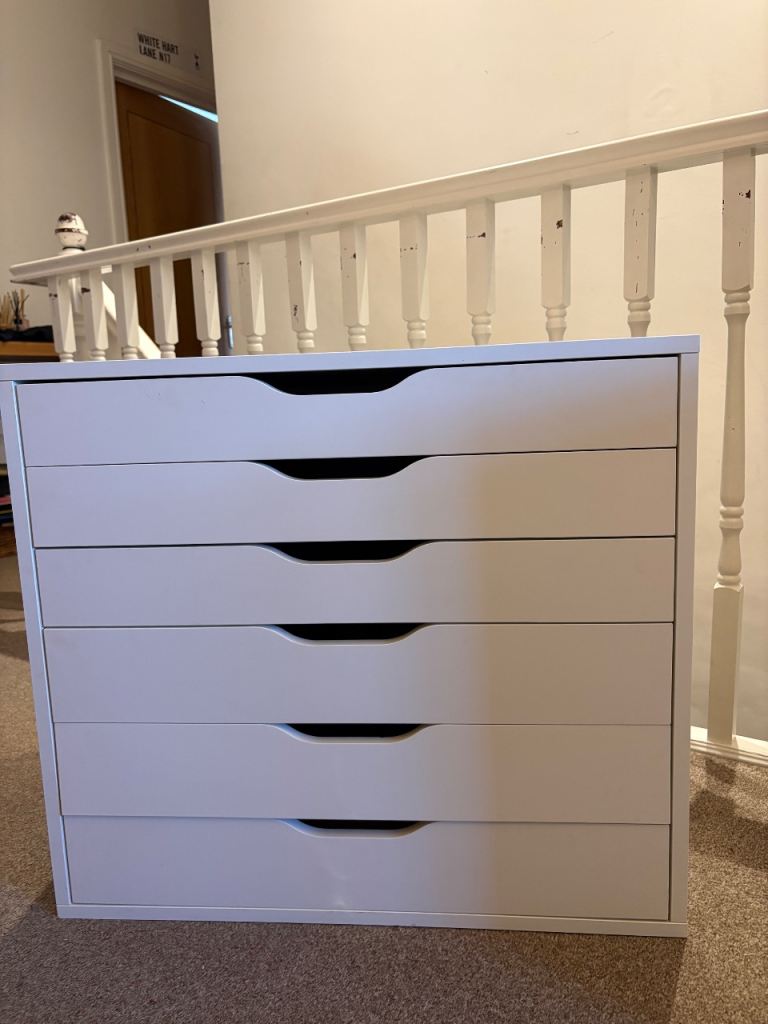 Alex wider drawers white 