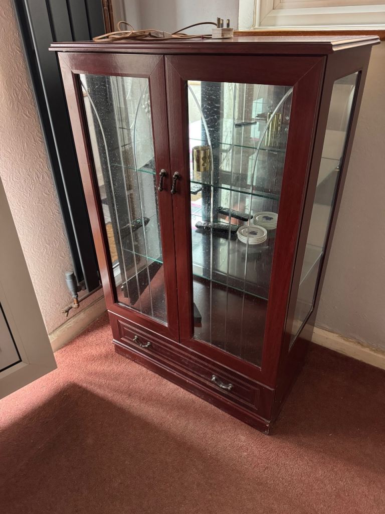 Glass Display Cabinet With Light